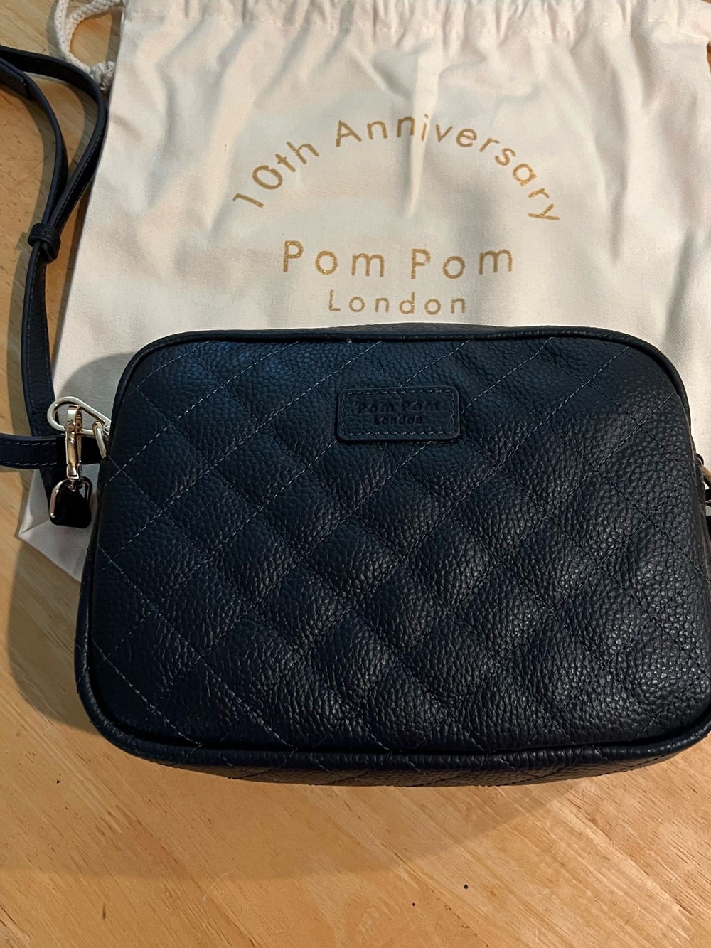 Black Quilted Leather Crossbody Bag